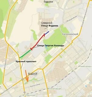 Карта красного проспекта