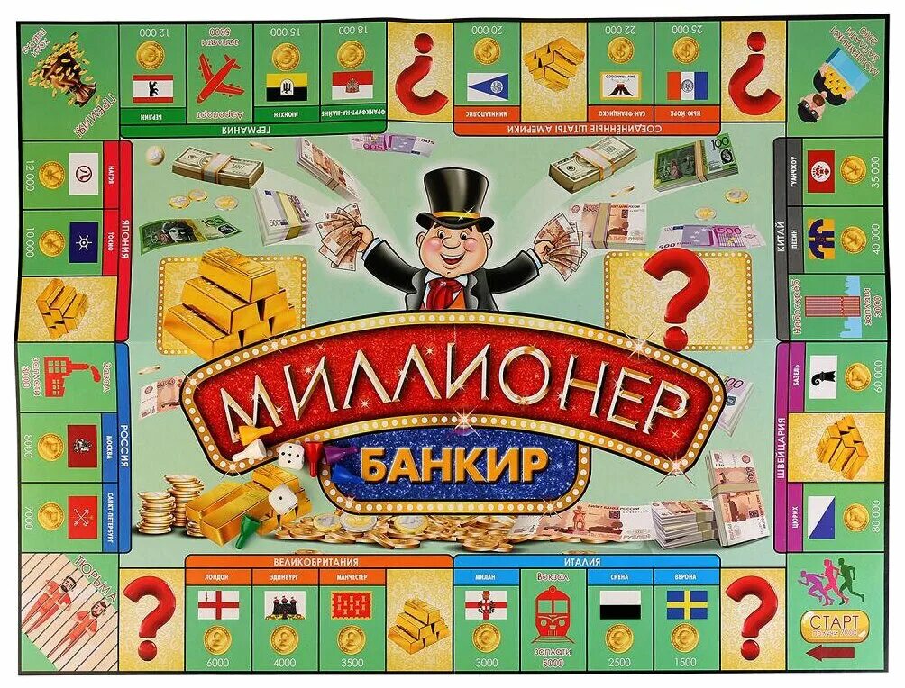Настольная экономическая игра Умные игры Миллионер "Мафия" - купить в интернет-м