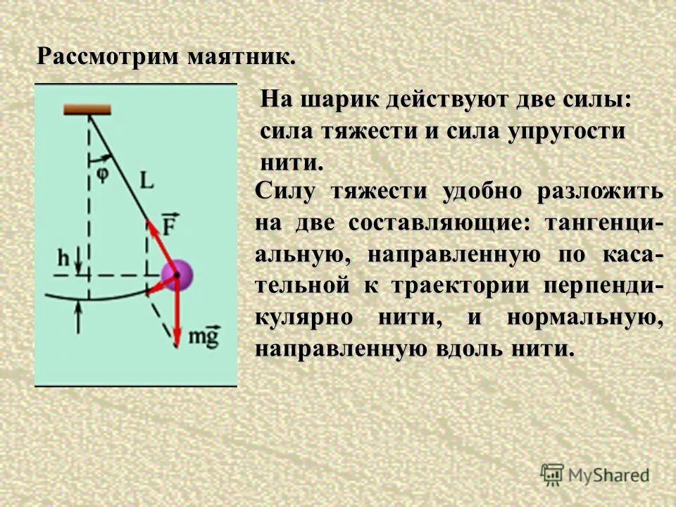 Какая сила тяжести действует