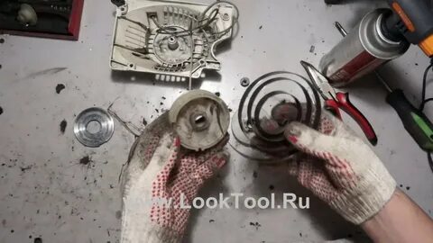 Как намотать пружину на стартер