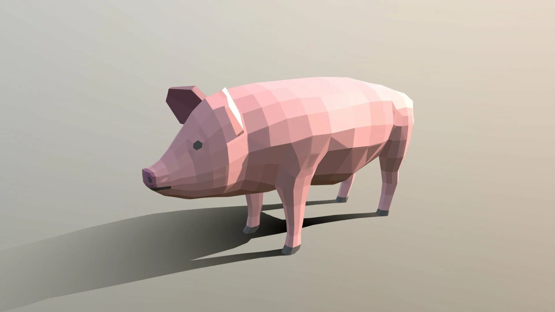 Мод свинка. 3д Low Poly Pig. 3d свинья. Свинья 3д модель. Свинка 3d модель.