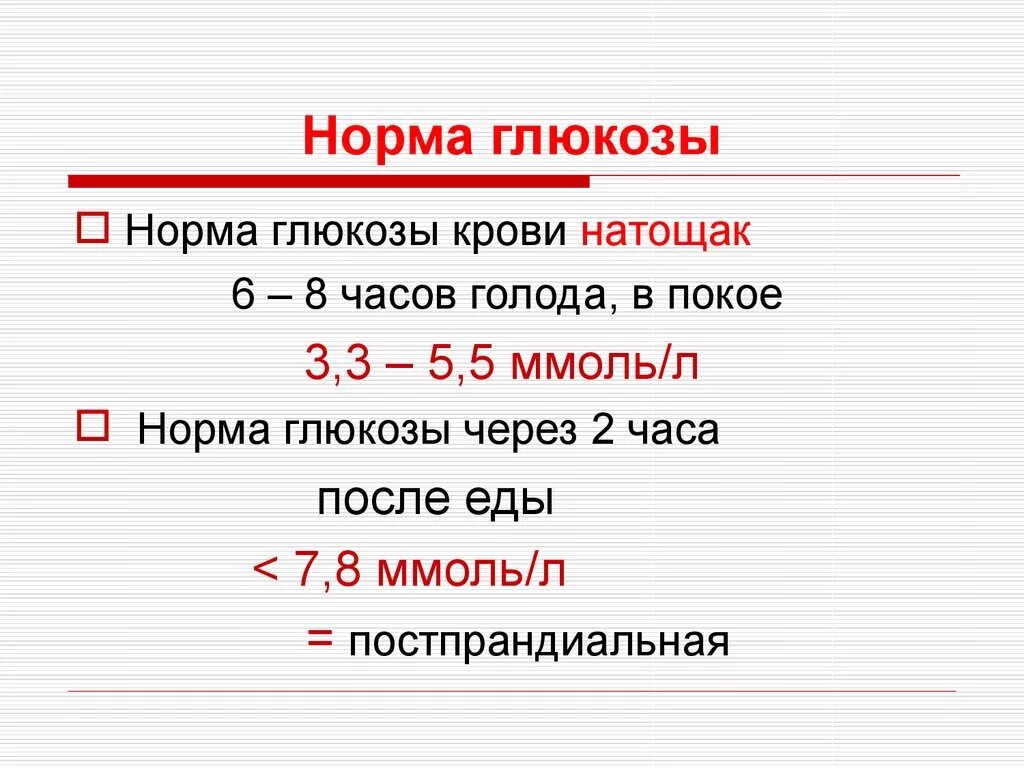 Норма сахара в крови у взрослых натощак