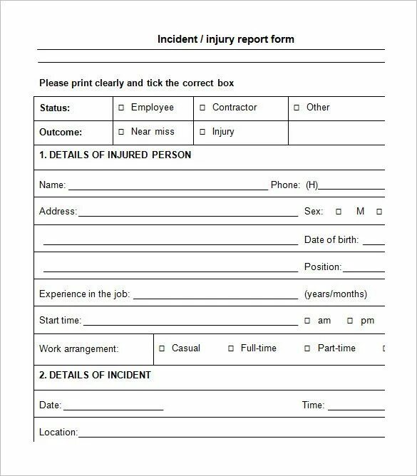 Report formats. Incident report template. report form. report бланк. quality incident report form.