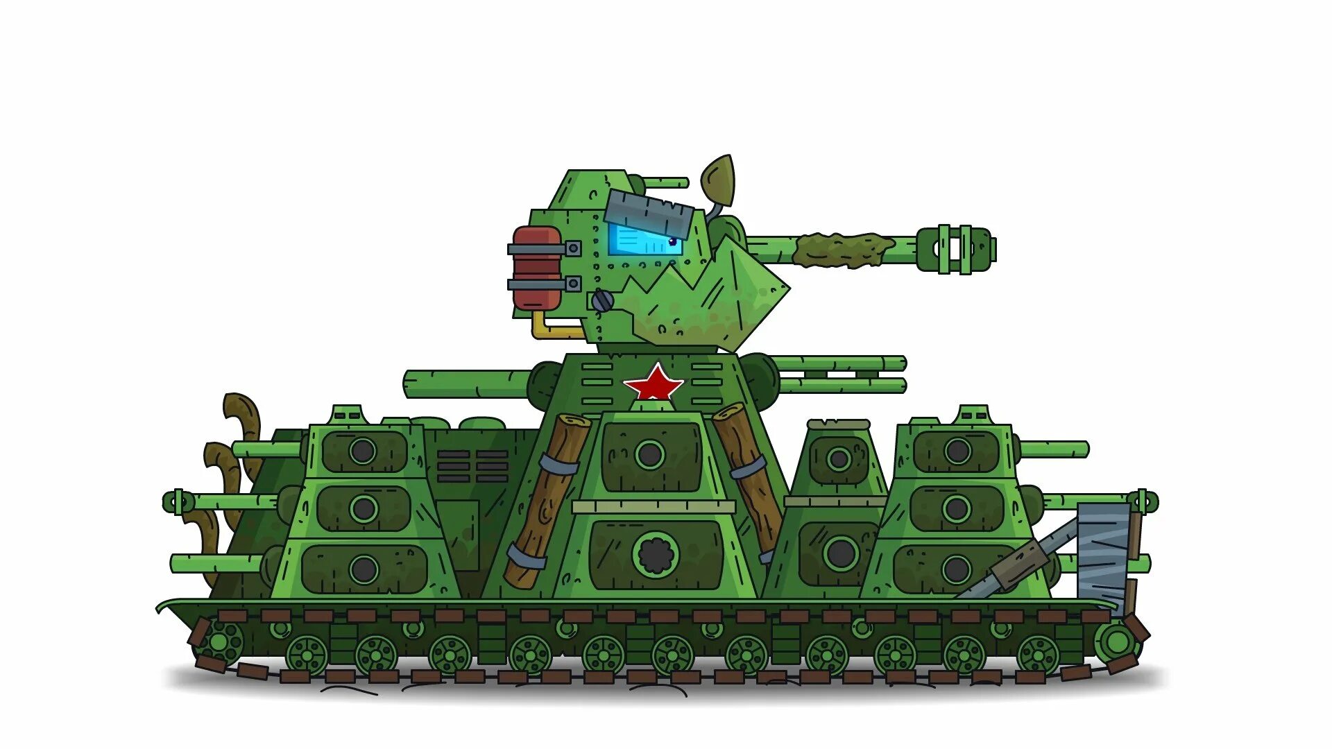 Кв-44 танк Геранд. Танки Геранда кв 44. Кв 44 танк сбоку.
