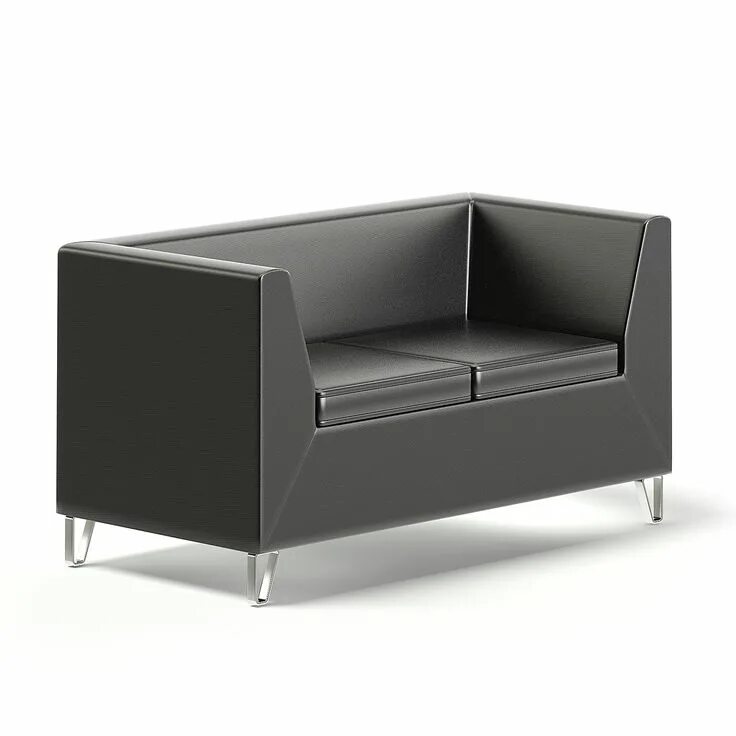 Sofa 3d model. Cgaxis – reception furniture 3d models collection – volume 102. cgaxis – reception furniture. 3д модель черный диван. black sofa 3d model.