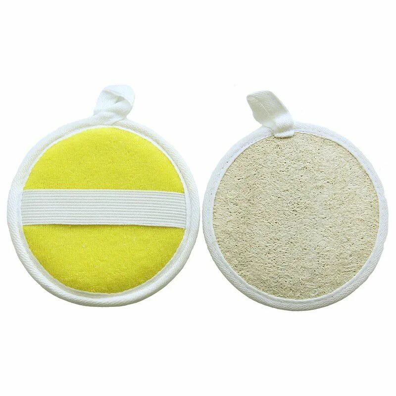 круглая мочалка для умывания. люфа для лица. Farres fp010 спонж для умывания 1/2 /12шт. мочалка для лица. мочалка для умывания лица.