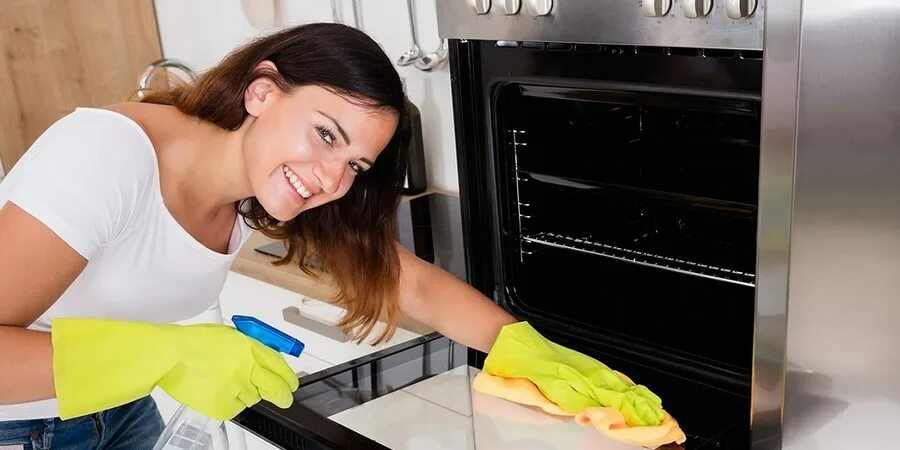 Как очистить духовку внутри