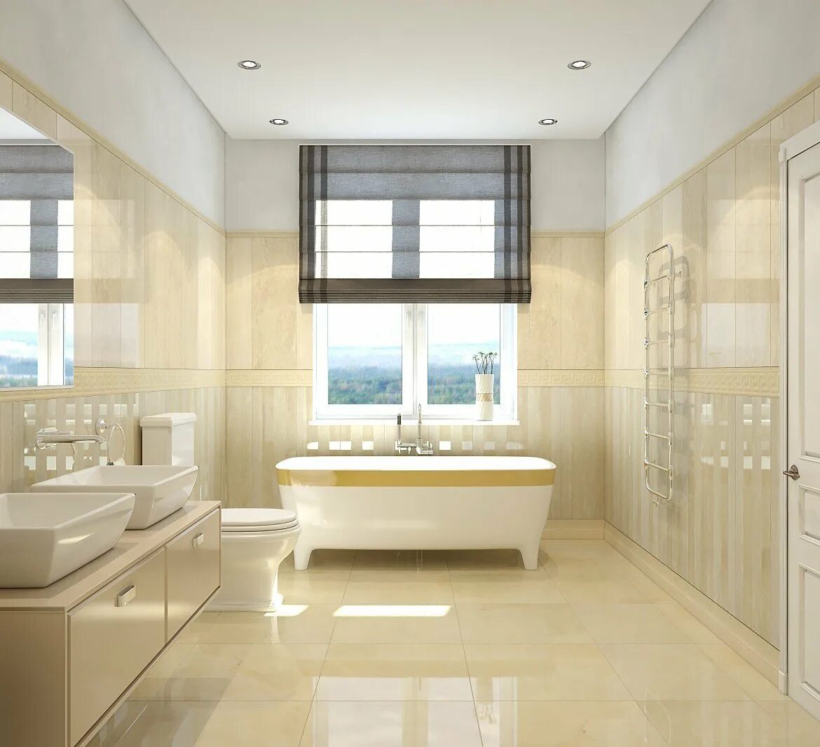 Ванна в пастельных тонах. Ванная комната в пастельных тонах. Бежевая ванная. Светлая современная ванная комната.