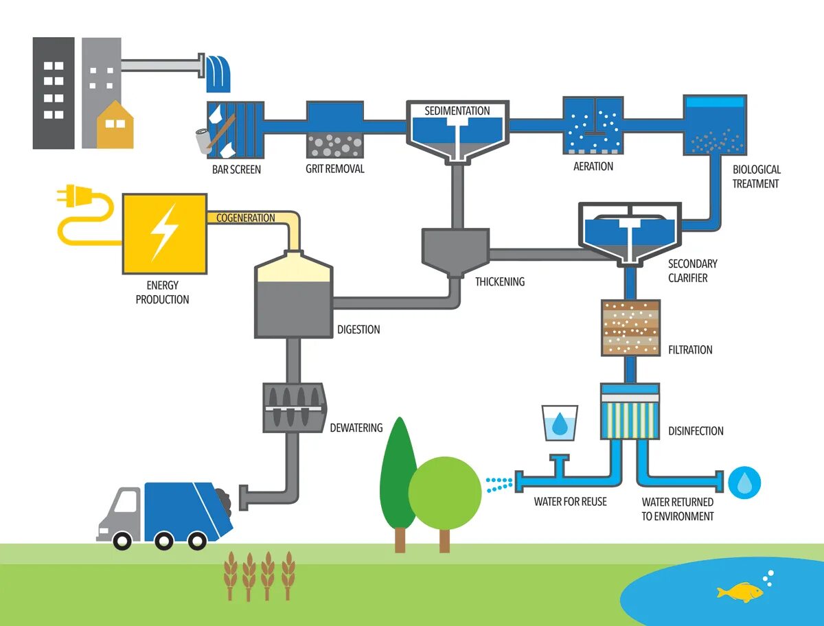 Treated mean. Biological Wastewater treatment. Wastewater treatment process. Water and Wastewater Systems. Wastewater treatment scheme.