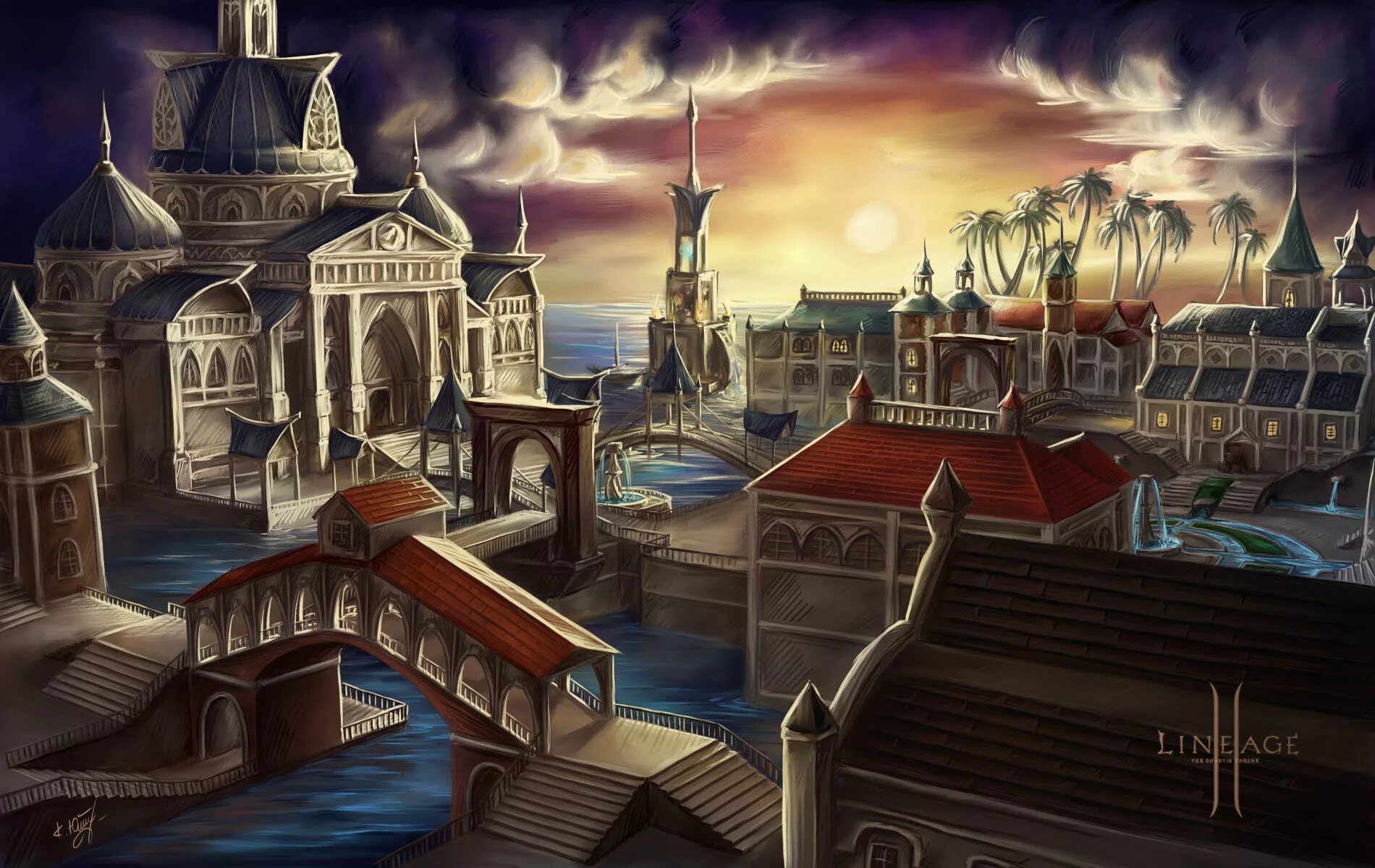 Город линейка. Lineage 2 хейн. Замки ла2. Город линейка. Город линейка.