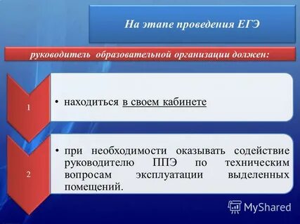Методические рекомендации по проведению егэ
