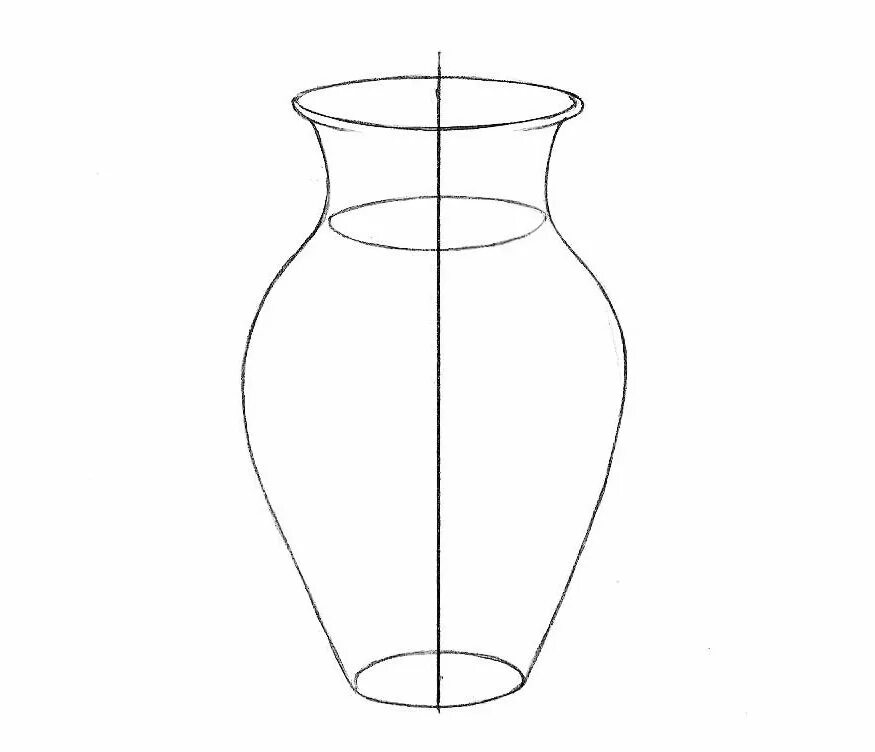 Ваза уровень 8. Рисование вазы. Поэтапное рисование вазы. Эскиз вазы. Кувшин карандашом.