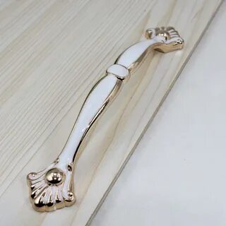 Ручки белые с золотом