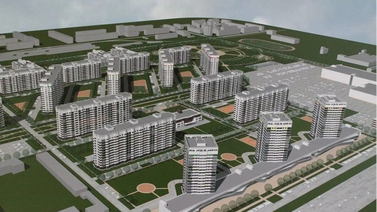 Мест новый микрорайон в