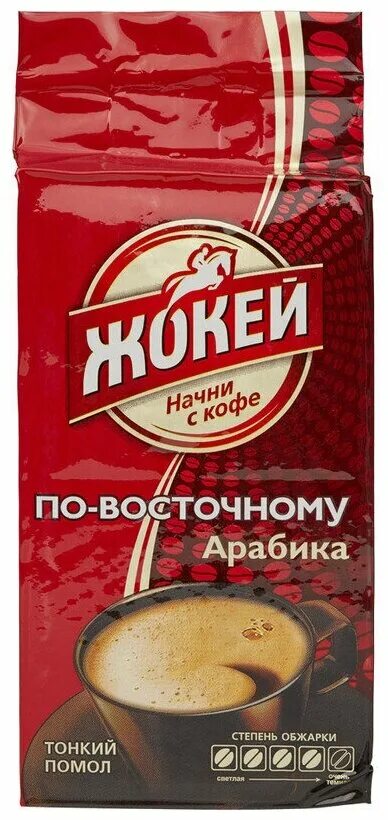 Жокей по восточному фото Промонабор кофе Жокей 250г классический молотый м/у + кофе Жокей 250г по-восточн