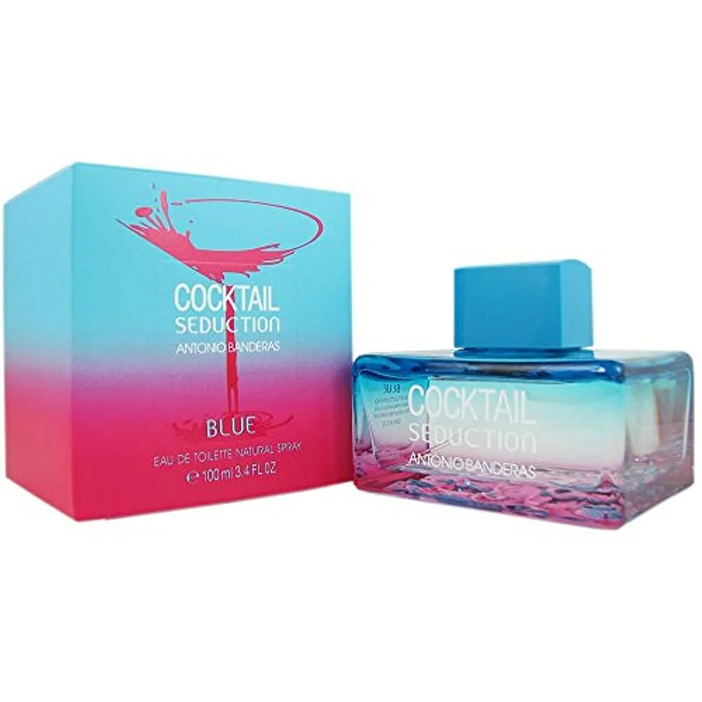 Туалетная вода cocktail. Antonio banderas cocktail seduction blue for women. antonio banderas cocktail seduction. blue seduction 3ml. туалетная вода антонио бандерас блю седакшн женские 100 мл.