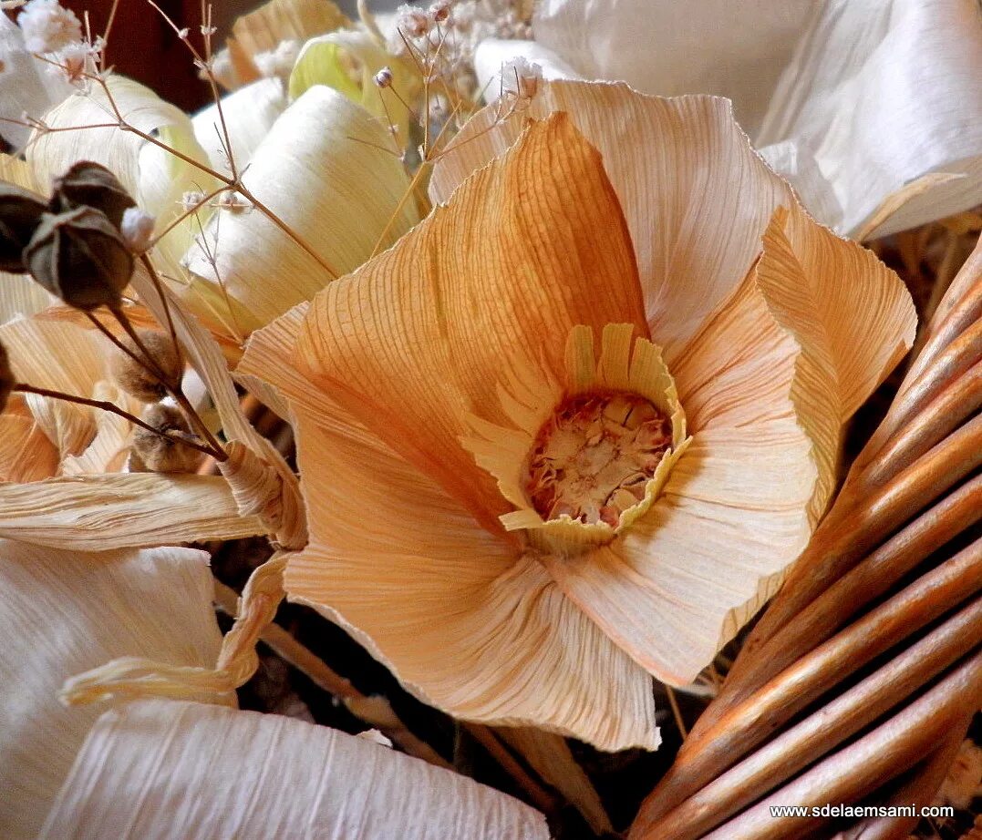 Из листьев кукурузы. Цветы из талаша. Цветы из талаша. Плетение из талаша. Поделки из кукурузных листьев.