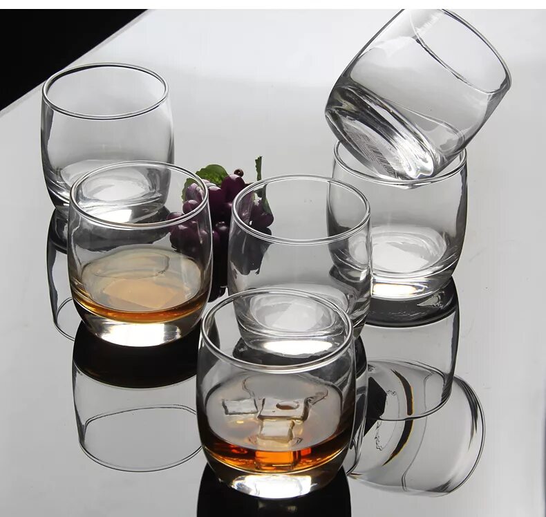 стакан стеклянный. бокалы с круглым дном. набор стаканов для воды crystalex bohemia crazy 390мл (6 шт). набор стаканов рона дринк мастер 440 миллилитров 4 штуки. круглые стаканы.