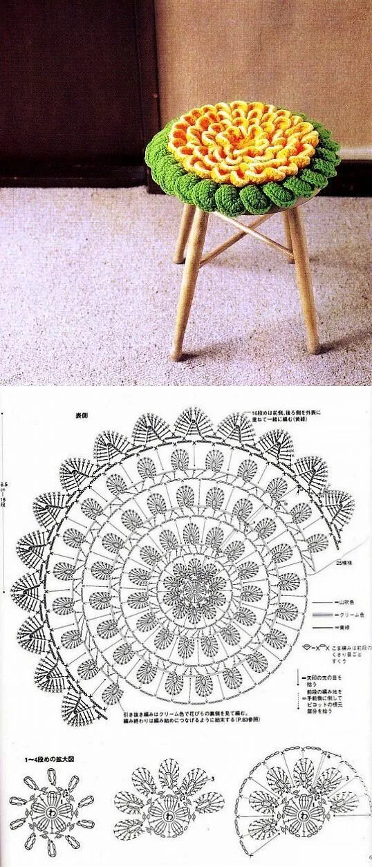 Gráfico da flor #crochetlove #crocheted #crochetaddict #artesanato #artes #art #