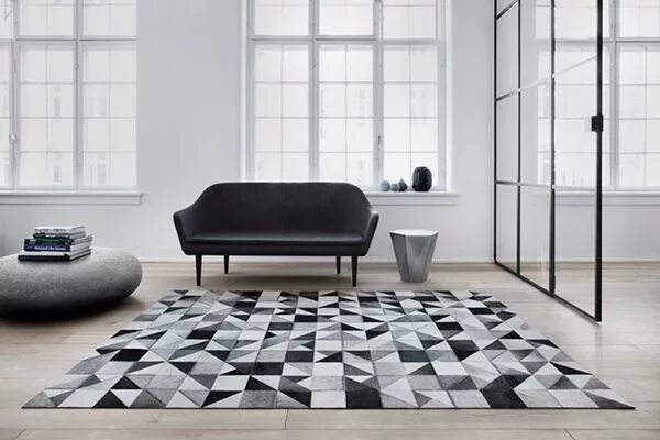 Rustic Textures RUS01 Abstract Rugs in Grey Beige160x221cm!-- -- Productcaster