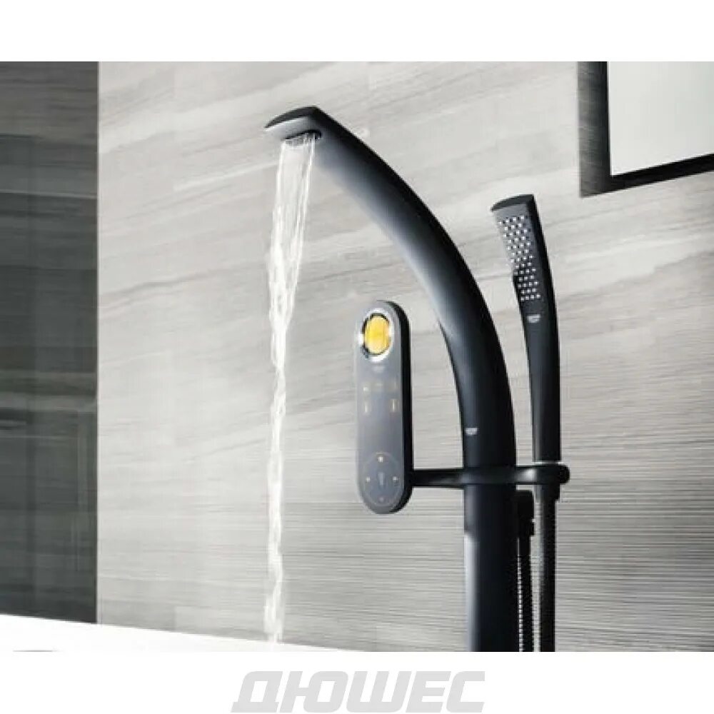 Grohe черный матовый. Grohe Ondus. Grohe Ondus Digital. Термостат Grohe Ondus 19443ks0. Смеситель Грое черный.