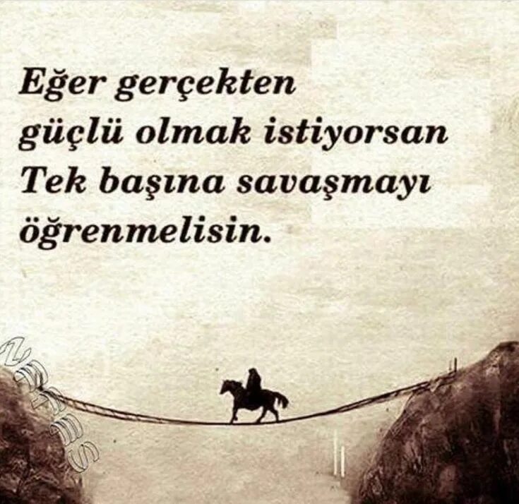 I want to be strong. Rely on yourself. Gucli.
