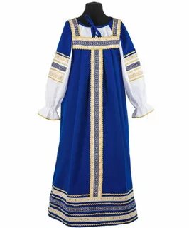 Народные костюмы голубые
