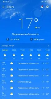 Видит погоды на экран