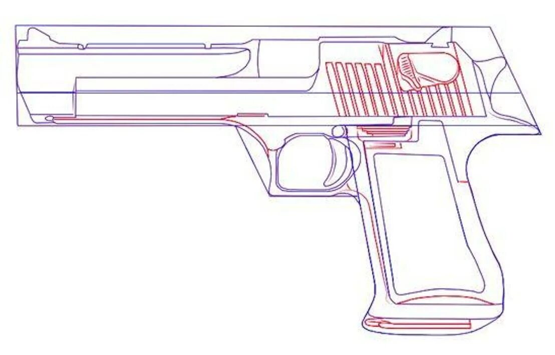 Оружие поэтапно. Черт Ерж пистолета ЮСП. Чертеж пистолета ЮСП. Чертеж пистолета p2000. Чертёж пистолета Desert Eagle.
