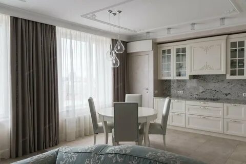 Шторы совмещенные кухня гостиная