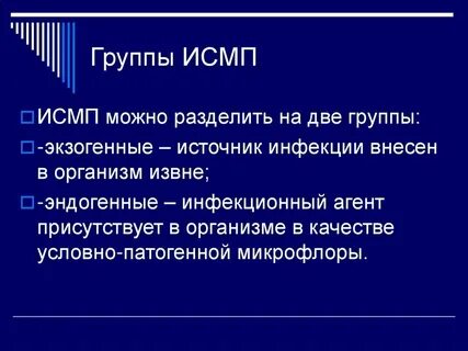 Факторами риска развития исмп являются