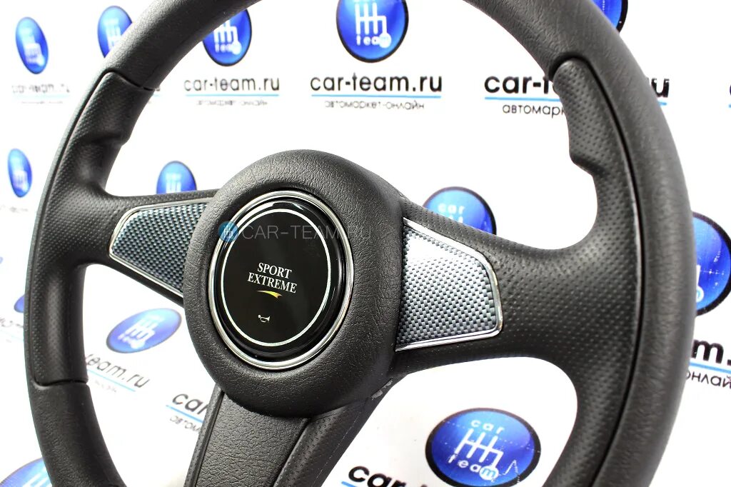 Руль экстрим. Трехспицевый руль на ваз 2110. руль sport extreme.
