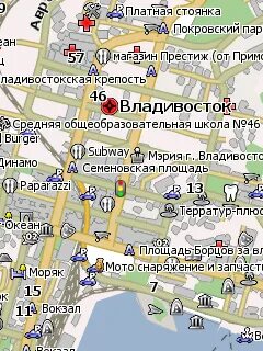 Дорожная карта владивостока
