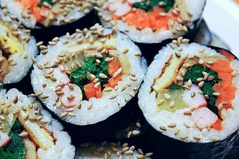 Кимбаб корейская кухня
