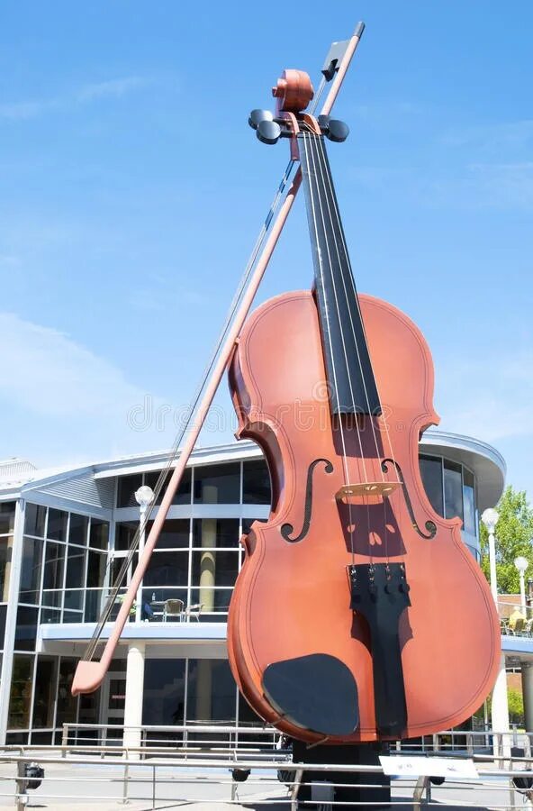 Длинная скрипка. Гигантская скрипка. Самая большая скрипка в мире. Большой контрабас. Самый большой контрабас в мире.