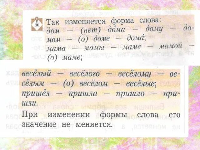 Презентация к уроку русского языка во 2 классе на тему: "Упражнения в нахождении