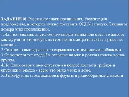 Расставьте знаки препинания укажите два предложения