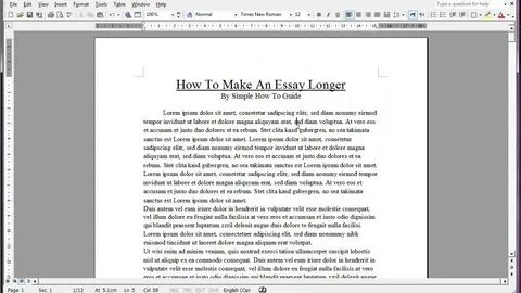 How to make longer