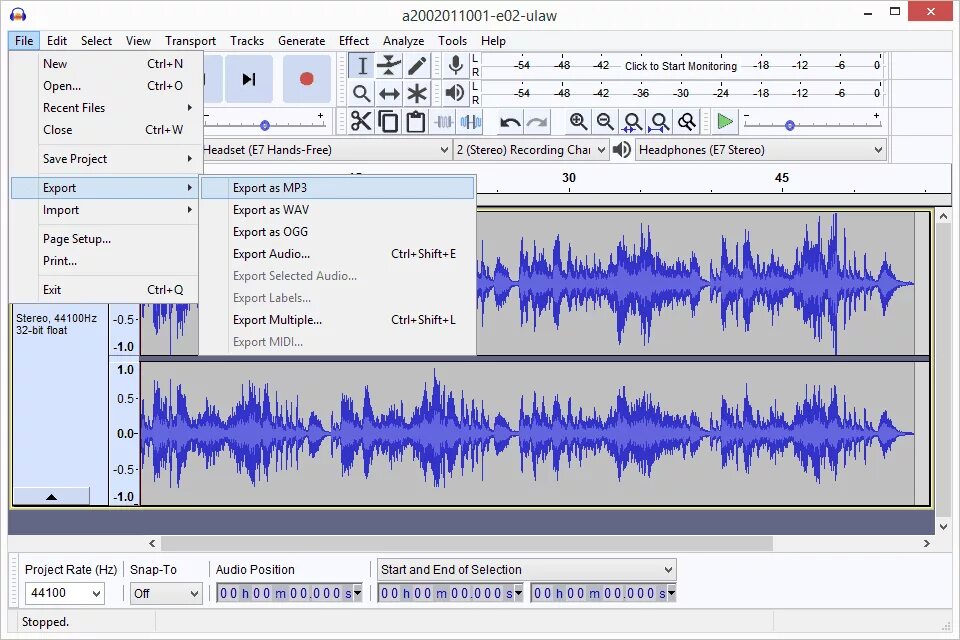 Звуки wav файле. Audacity. Audacity экспорт. Звуковой файл WAV. Сохранение в Audacity.