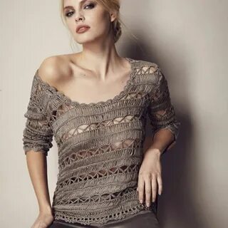 Стильные кофты крючок
