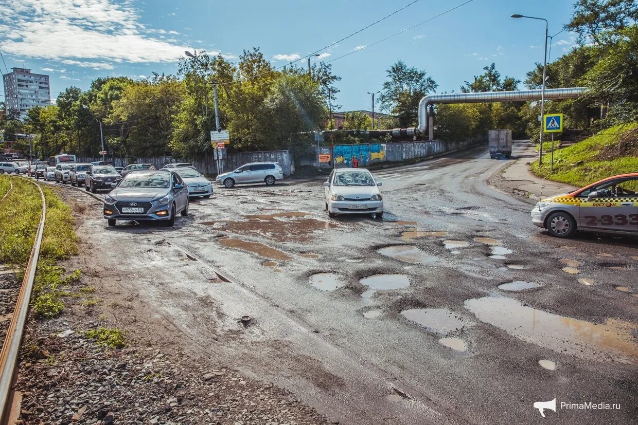 Дороги владивостока фото