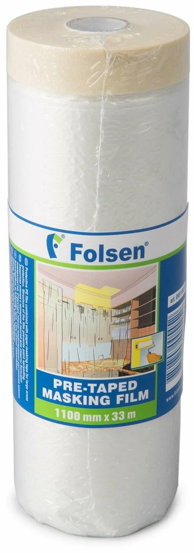 пленка защитная tesa с клейким краем 9 мк 0. укрывная пленка tesa с малярной лентой. пленка защитная с клейким краем. 55 см. пленка защитная с клейким краем.
