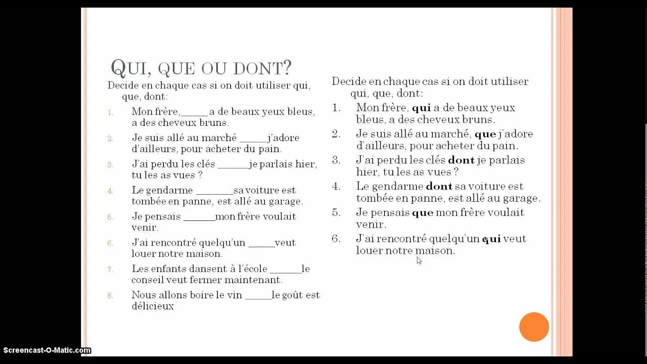 Ce qui ce que во французском. Qui или que во французском языке. Qui que dont où во французском языке. Qui ou que. Pronoms relatifs во французском языке.