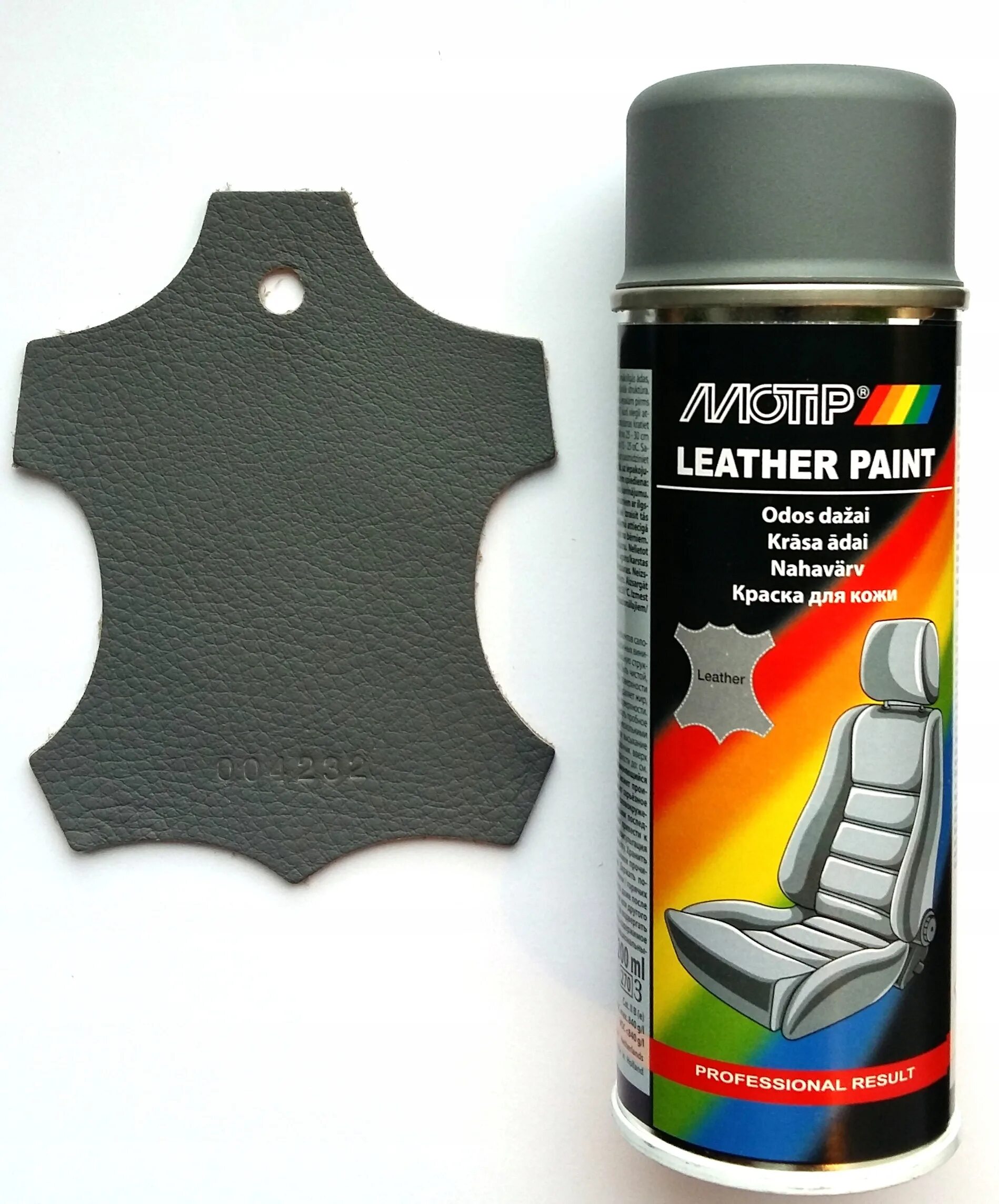 Краска темно серая купить. 04232bs MOTIP. MOTIP краска для кожи серая. MOTIP аэрозольная автоэмаль Leather Paint. MOTIP 04232bs краска автомобильная.