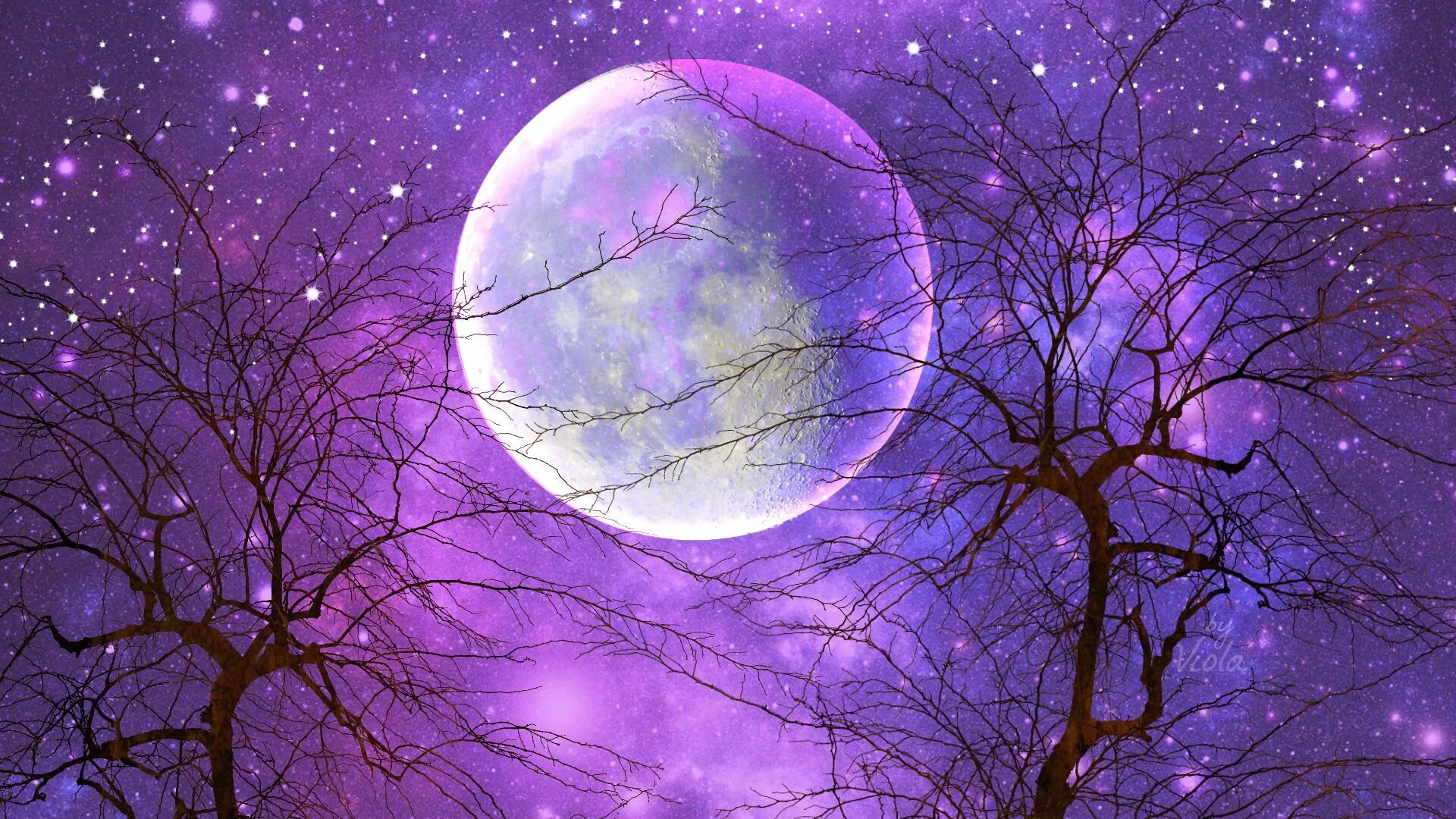 Чудесные лунные мартовские ночи впр 5 класс. Фиолетовая Луна. Полнолуние. Сиреневая Луна. Красивая Луна.