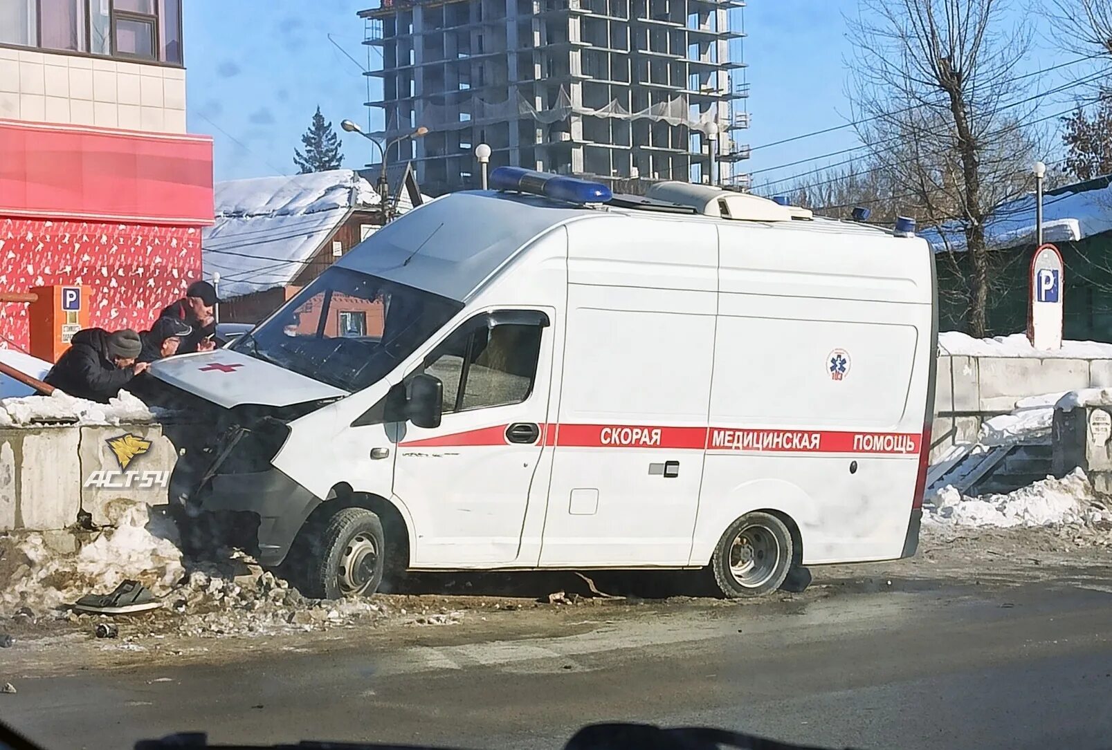 Новости про скорую помощь. ДТП скорой в Новосибирске.