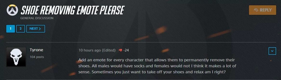 Overwatch Tyrone. Overwatch forum Shoe removal. Next reply