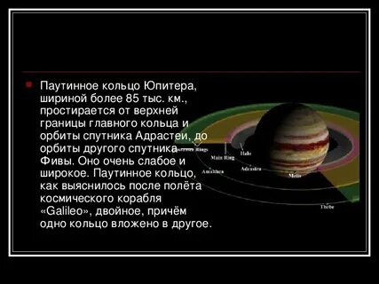 Из чего состоят кольца юпитера