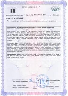 Сертификат led