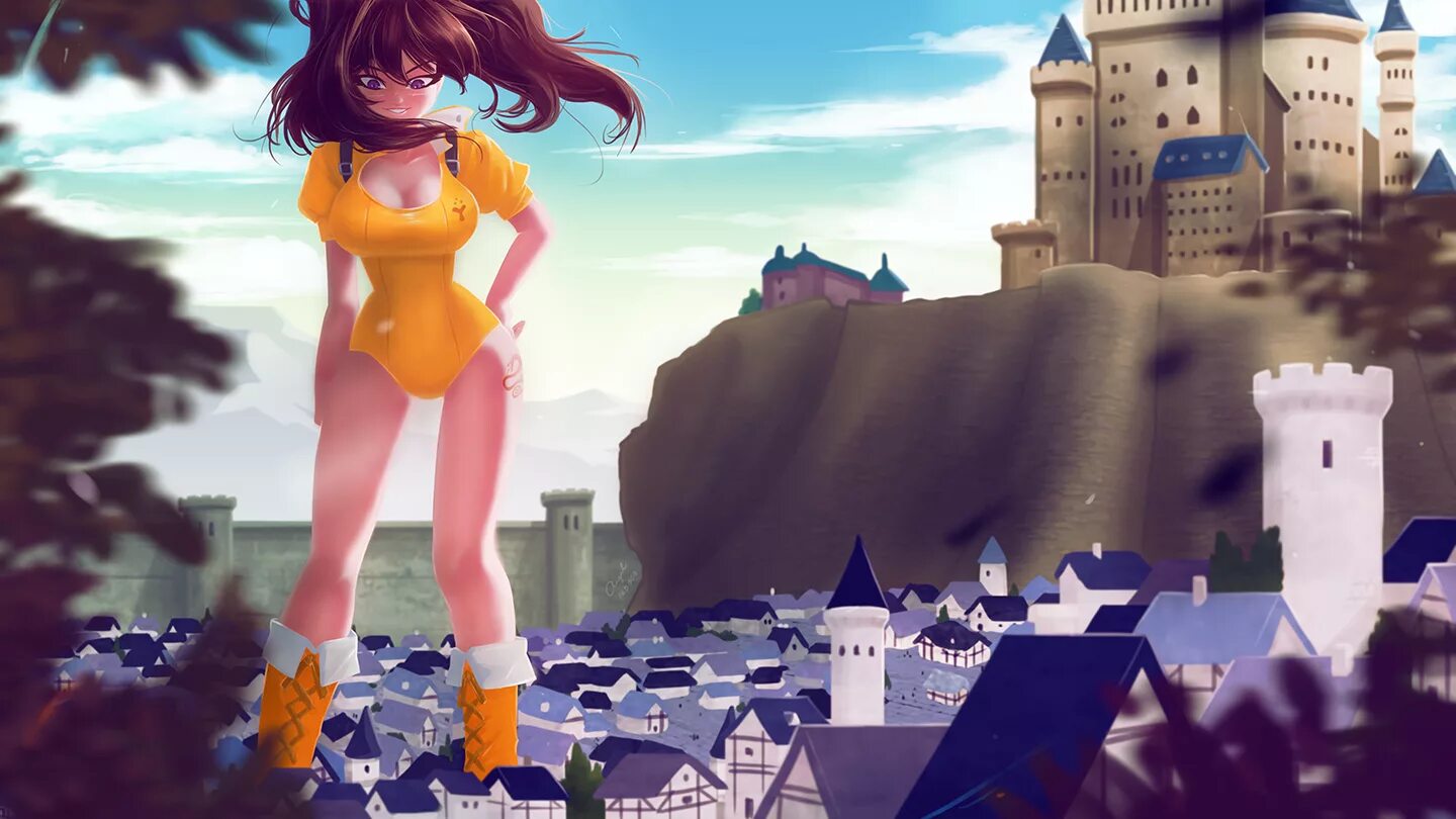 Великанша тоже хочу. Гиантесс Катрина. Giantess Diana.